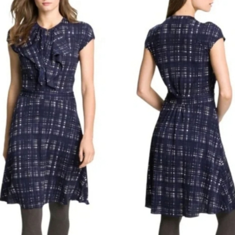 TORY BURCH | $275 Clementine Plaid A-Line Dress - Picture 10 of 10